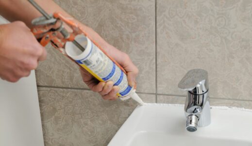 Caulking Bathroom Fixtures