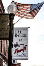 Lowell, Indiana welcome sign